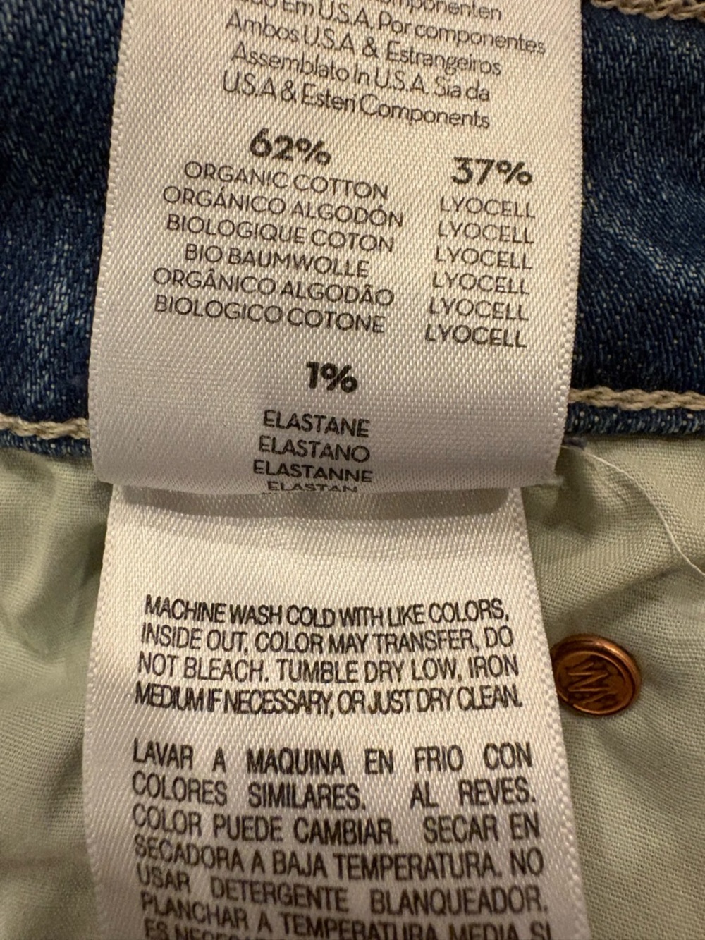 MOTHER Blue Button-Fly Jeans, ECU - Picture 7 of 17
